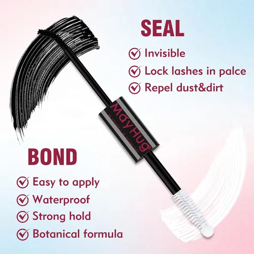 Vista 4 de Mayhug Lash Bond and Seal, pegamento impermeable 2 en 1 para pestañas