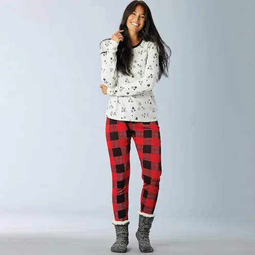 Vista 8 de HonestBaby - Pijama familiar navideña de algodón orgánico