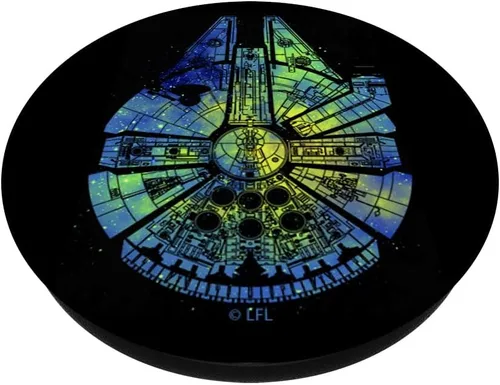 Vista 2 de Star Wars Millennium Falcon Tie Dye Galaxy Fill PopSockets PopGrip: agarre intercambiable para teléfonos y tabletas