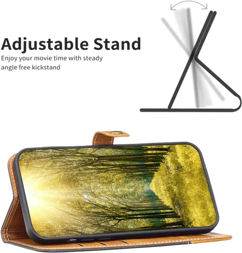Vista 2 de Funda compatible con Nothing Phone 1, piel sintética, compatible con Nothing Phone One (A063), protección con cierre magnético, funda de cartera