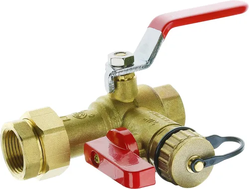 Vista 2 de Kit de válvula de servicio para calentador de agua sin tanque HYDRO MASTER con válvula de alivio de presión aislador de 3/4 pulgadas IPS de latón