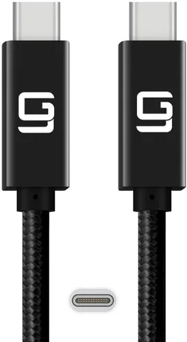 Vista 10 de Cable Thunderbolt 3 USB C a C súper velocidad, transferencia de datos de 40 Gbps y salida de video 4K, cable de carga rápida tipo C a C, cable
