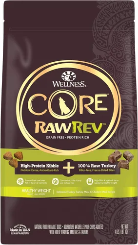 Vista 13 de Wellness CORE+ Alimento seco para perros adultos con trozos liofilizados, croquetas sin granos, natural, alto en proteínas, sin pollo, pescado