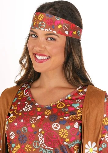 Vista 3 de Disfraz Peace Love Hippie para mujer, Fun World