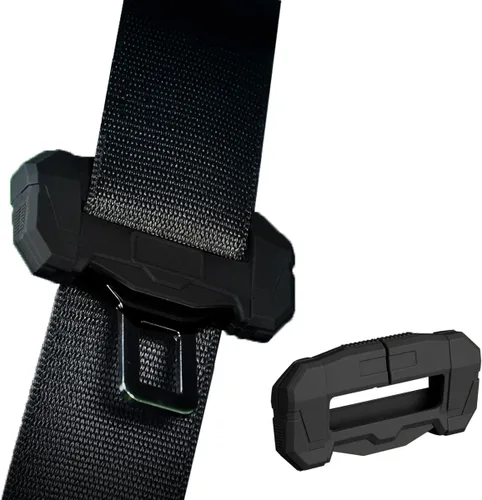 Vista 5 de Funda universal para clips para cinturón de seguridad de automóvil, protector de hebilla de cinturón de seguridad para automóvil, protector