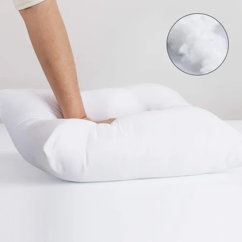 Vista 6 de Calibrate Timing - Paquete de 4 rellenos de almohada lumbar hipoalergénicos de 12 × 20 pulgadas – Rellenos de almohada de poliéster suave