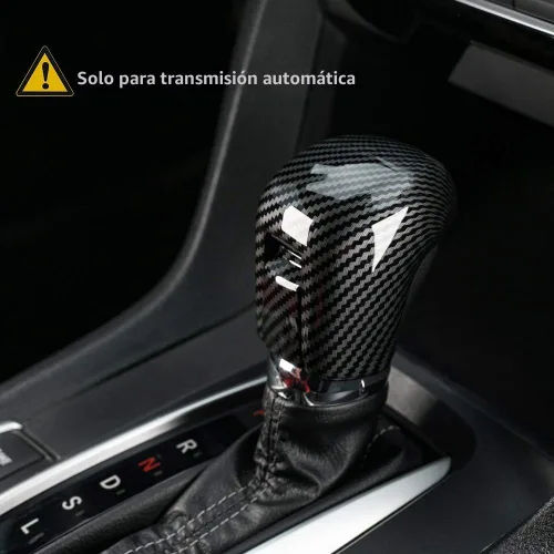 Vista 5 de Thenice CVT - Cubierta para palanca de cambios para Honda Civic 2016-2021 For 10th Gen Civic automatic transmission lever protection, carbon fiber