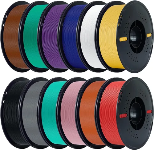Vista 12 de Kingroon Paquete de filamento PLA de alta velocidad para impresora 3D de 1.75 mm, filamento rápido para impresora 3D para impresión hiper rápida