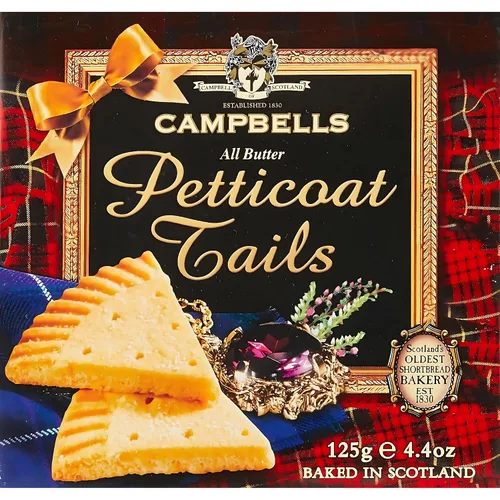 Vista 2 de Campbells All Butter Shortbread - Colas de enagua, una deliciosa selección de mantequilla en caja de regalo