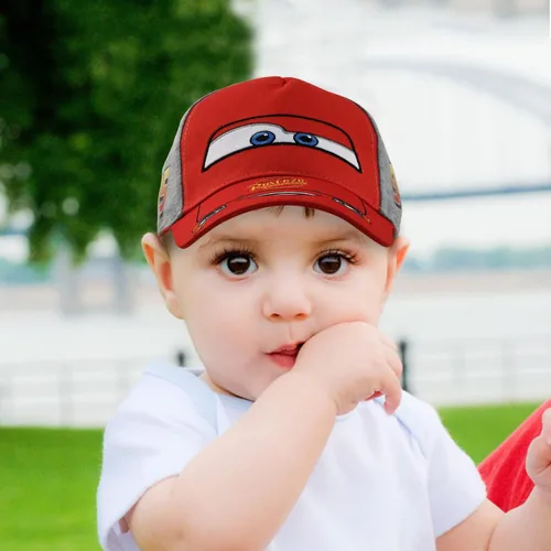 Vista 4 de Disney Pixar Boys Cars Lightning McQueen Hat - Piston Cup Baseball Cap ToddlerBoy