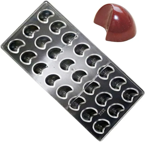 Vista 15 de Molde de policarbonato para chocolate, molde de caramelo de bricolaje, utensilios para hornear de plástico duro transparente, herramientas de 1