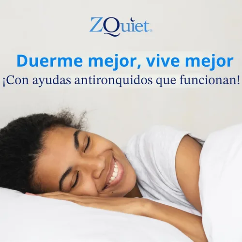 Vista 9 de ZQuiet, boquilla antirronquidos, tamaño cómodo #1, recarga única, azul, fabricada en EE. UU., sin BPA, material de grado médico