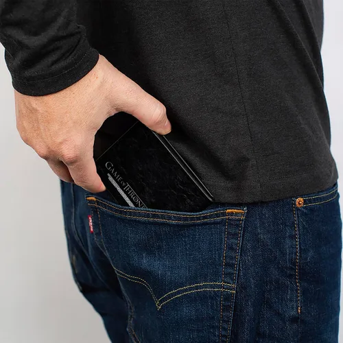 Vista 5 de Buckle-Down Billetera plegable para hombre, Juego de Tronos, 4.0" x 3.5", Game of Thrones, Billetera plegable