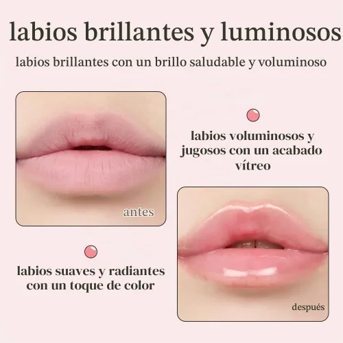 Vista 3 de NOONI Paquete de aceite de labios coreano - Applepeony y Appleclear