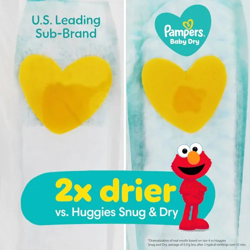 Vista 3 de Pañales Pampers Baby Dry, PG-5801, Baby Dry, 1, Multicolor, 1, 1