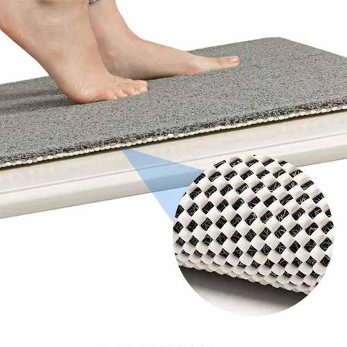 Vista 5 de Secure Mat, tapete antideslizante para bañera, lo último en antideslizante, tapete de ducha para bañera, ducha, baño (beige, 15.75 x 23.62 pulgadas)