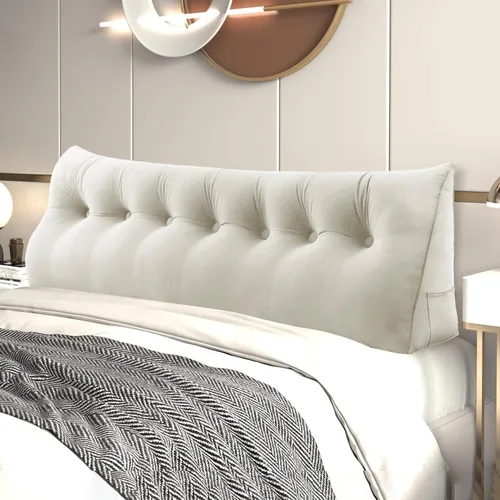 Vista 26 de Almohada de cuña para cabecero de cama Almohada pequeña de refuerzo para cabecera Almohada de lectura para sentarse en la cama para adultos, cojín