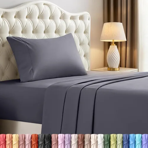 Vista 32 de Utopia Bedding - Juego de sábanas de microfibra cepillada, resistente al encogimiento y a la decoloración, de fácil cuidado, 3 piezas, tamaño Beige