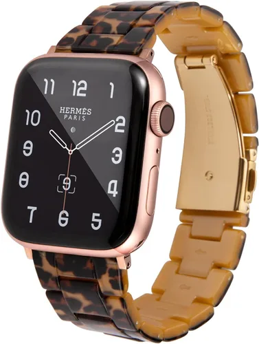 Vista 36 de HOPO Compatible With Apple Watch Band Thin Lightweight Resin Strap Bracelet Fashion Wristband Replacement For iWatch Bands Series Ultra 11 10 9 8 7