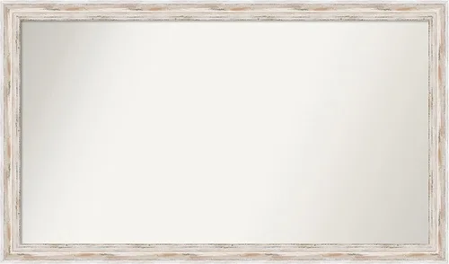 Vista 168 de Amanti Art Espejo personalizado, espejo de baño estrecho Alexandria White Wash, espejo de pared o espejo de tocador de baño sobre el fregadero