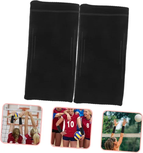 Vista 4 de Yardwe 1 par de almohadillas elásticas para brazos de voleibol, protector deportivo para alivio y diseño transpirable para un uso cómodo