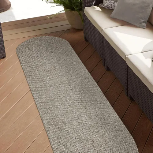Vista 60 de Superior Alfombra de área para interiores y exteriores, decoración de suelo trenzada reversible para sala de estar, cocina, patio, porche delantero