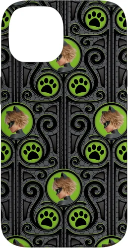 Vista 4 de Funda para iPhone 12/12 Pro Miraculous Ladybug y Cat Noir The Movie CN Print Case