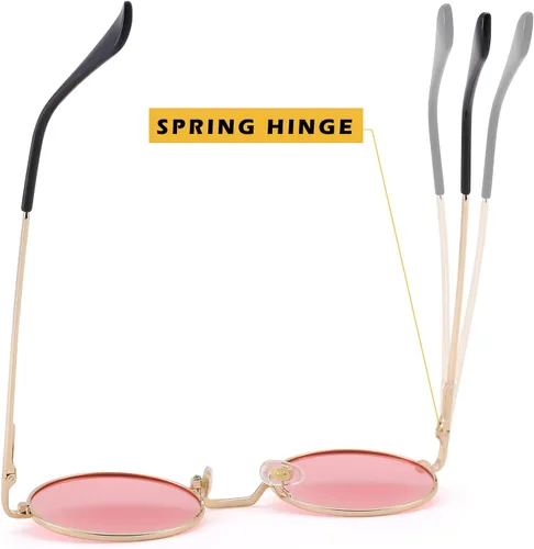 Vista 6 de Pro Acme - Gafas de sol polarizadas redondas para hombre y mujer, estilo John Lennon