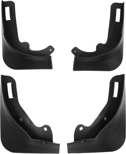 Vista 3 de FREEMOTOR802 Compatible con 2020-2023 Tesla Modelo Y guardabarros, PP negro delantero y trasero, protección contra salpicaduras, guardabarros