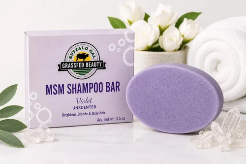Vista 12 de MSM + Barra de champú Tallow - Citrus - Champú sólido sin sulfato para cabello suave, brillante y manejable - pH equilibrado, sin silicona, sin