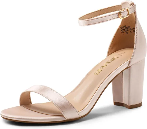 Vista 11 de DREAM PAIRS - Sandalias de tacón grueso y bajo para mujer