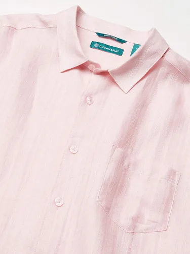 Vista 2 de Cubavera Camisa de un bolsillo Dobby diseñada para hombre