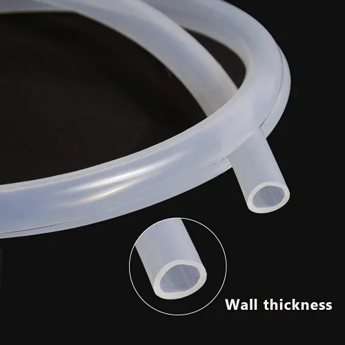 Vista 5 de Feelers Tubo de silicona de 1" DI x 1-1/4" DE Grado Alimenticio Tubo de Silicona Pura Alta Temperatura Elaboración Casera Vinificación Manguera