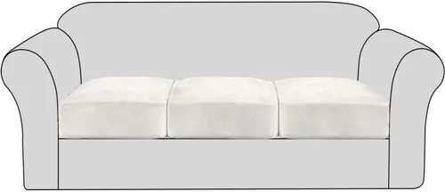 Vista 25 de Fundas de cojín elásticas de terciopelo para sofá, fundas de cojín de felpa suave, protector de muebles, funda de cojín antideslizante con parte