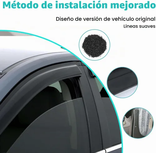 Vista 2 de [Usado] Protectores de lluvia para ventanas compatibles con Mitsubishi Outlander 2011-2023, accesorios para viseras de ventana, deflectores