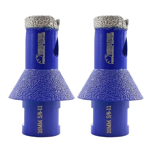 Vista 11 de SHDIATOOL Brocas de núcleo de perforación de diamante, sierra de agujero de 1 pulgada para azulejos de porcelana para biselado biselado mármol