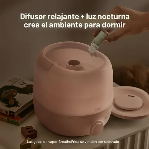 Vista 6 de Frida Humidificador de niebla fría 3 en 1 para habitaciones grandes, humidificador de llenado superior para dormitorio, alivio de alergias, 60 horas