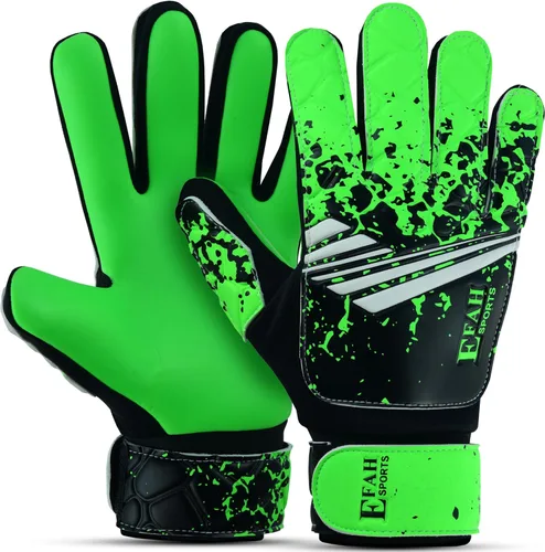 Vista 8 de Guantes de portero de fútbol para niños y jóvenes, guantes de portero de fútbol con agarres fuertes