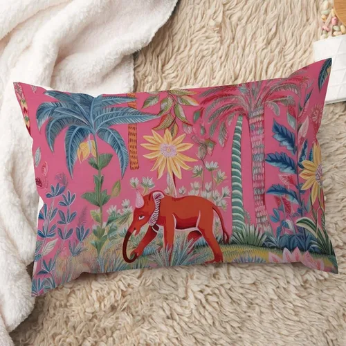Vista 31 de ArogGeld Funda de cojín lumbar asiática de estilo chinoiserie, de lino marrón, pájaro y flor, funda de almohada asiática para sala de estar, A-6