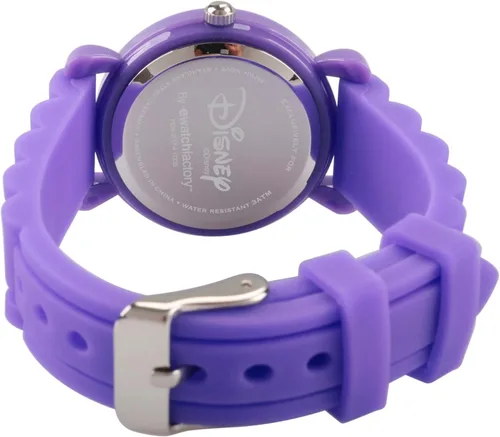 Vista 2 de Disney Frozen - Reloj analógico de cuarzo para niños, Morado