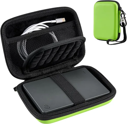 Vista 14 de ProCase Funda para disco duro para Canvio Basics Western Digital WD Elements My Passport Seagate Backup Plus Slim 1TB 2TB 3TB 4TB USB 3.0, 2.5