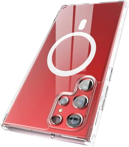 Vista 10 de ENCASED Funda transparente para Samsung Galaxy S22, funda magnética delgada compatible con Magsafe (S22)