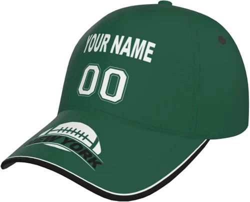 Vista 28 de Gorra personalizada con cualquier nombre y número ajustable, regalo personalizado para papá, hombres, mujeres, jóvenes, fanáticos de los deportes