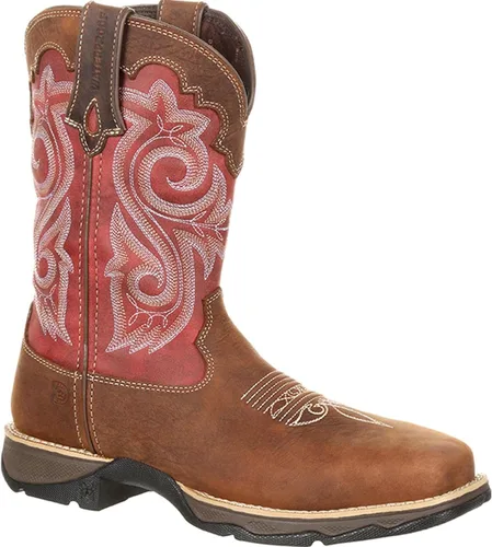 Vista 5 de Durango Lady Rebel Work - Botas de trabajo con punta compuesta, marrón grisáceo