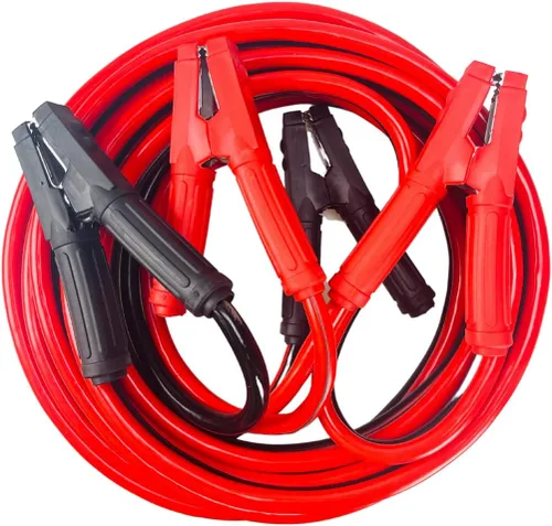 Vista 9 de Cable de refuerzo de calibre 6 de 16 pies Abrazaderas codificadas por colores Chapado en cobre de 400 amperios Sin enredos Bolsa