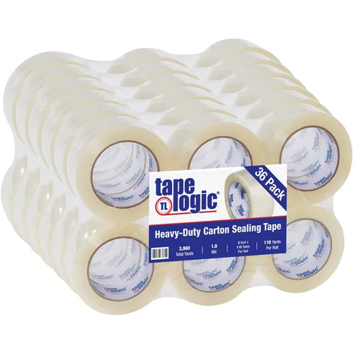 Vista 12 de Aviditi Tape Logic - Cinta de embalaje termofusible resistente, transparente de 2 pulgadas x 55 yardas, 1.9 mil, paquete de 6, perfecta para Claro