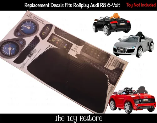 Vista 2 de Toy Restore se adapta a Rollplay Audi R8 Spyder 6V con batería para niños