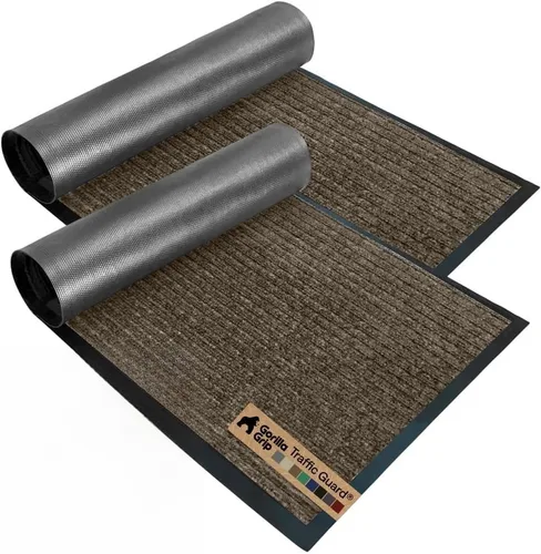 Vista 44 de GORILLA GRIP Traffic Guard - Tapete resistente para interiores y exteriores Negro