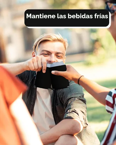 Vista 5 de PartyPrints Paquete de 25 Fundas Negras en Blanco para Enfriar Latas, Espuma Aislante Personalizable a Granel para Cerveza, Soporte de Bebida Liso