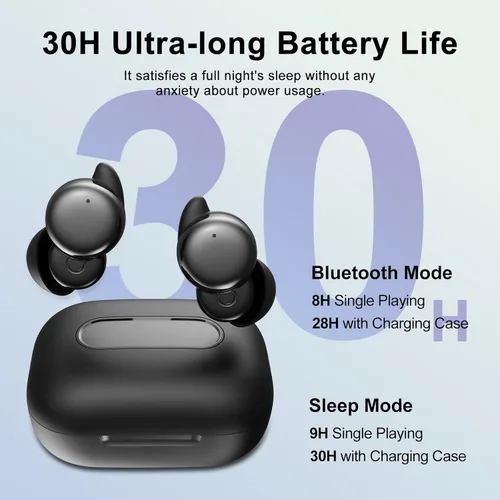 Vista 4 de Q69 - Auriculares invisibles para dormir de lado Beige